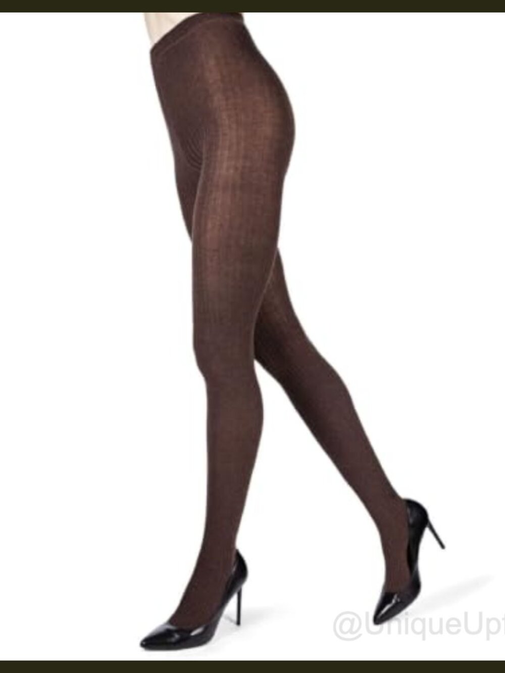 MeMoi Boston Ribbed Cotton Sweater Tights Opaque Winter Tights